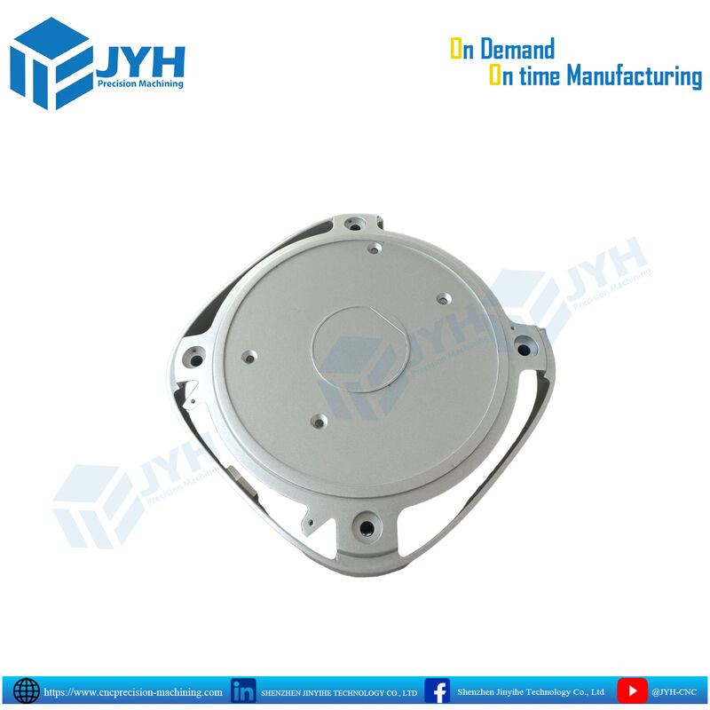 Pièces de boîtier en aluminium anodisé blanc avec usinage CNC de haute précision et résistance à la corrosion