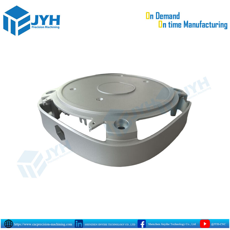 Pièces de boîtier en aluminium anodisé blanc avec usinage CNC de haute précision et résistance à la corrosion