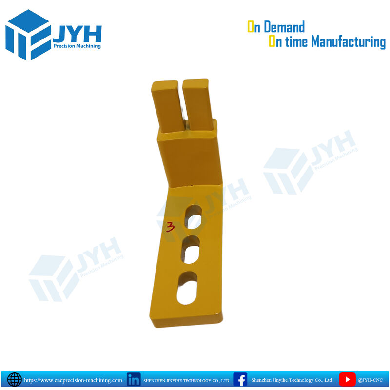 RAL 1004 Powder Coated Parts with Corrosion Resistance and High Precision CNC Machining