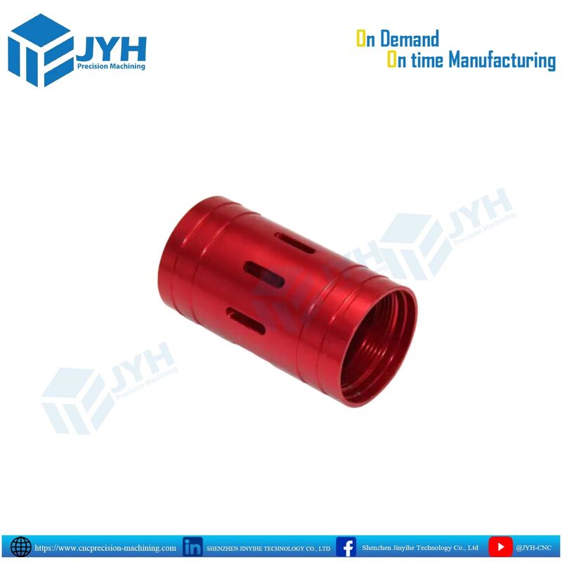 Pièces en aluminium anodisé rouge usinées CNC de haute précision avec une finition durable et une résistance légère