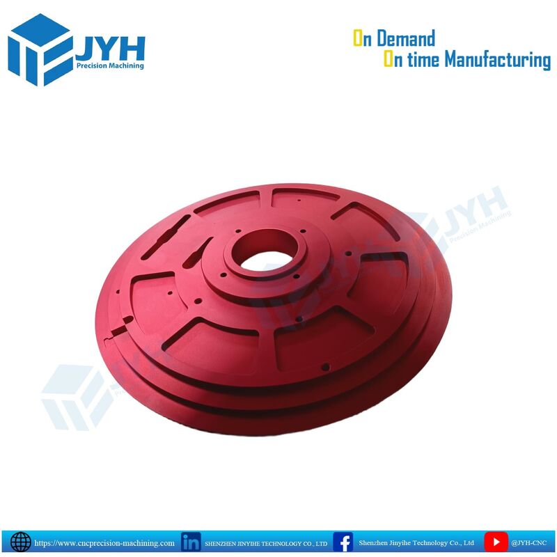 Pièces en aluminium anodisé rouge usinées CNC de haute précision avec une finition durable et une résistance légère