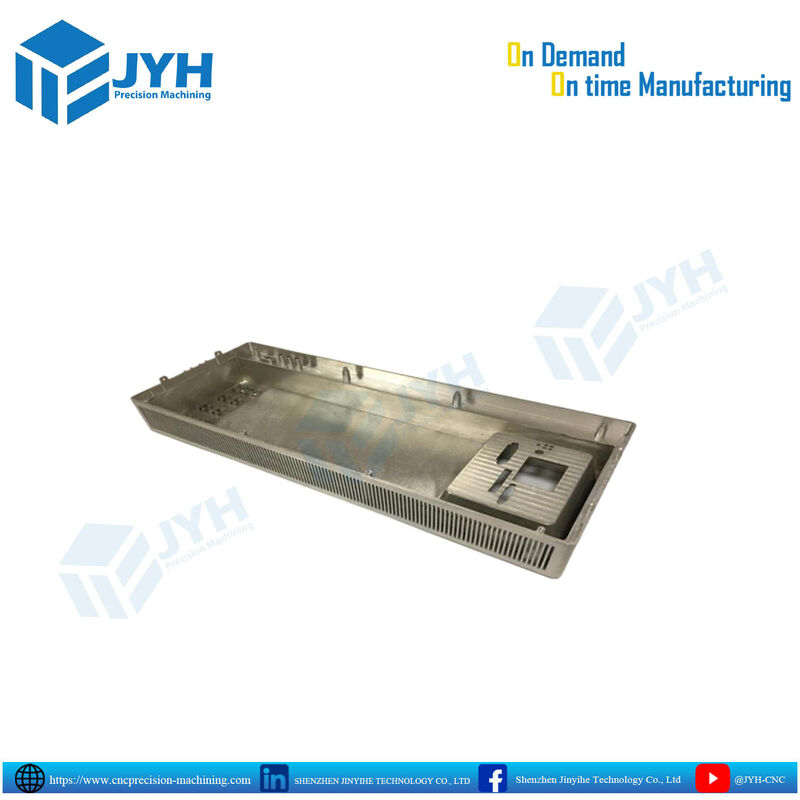 Boîtier en aluminium fraisé CNC de haute précision avec une construction légère et résistante, et une excellente conductivité thermique